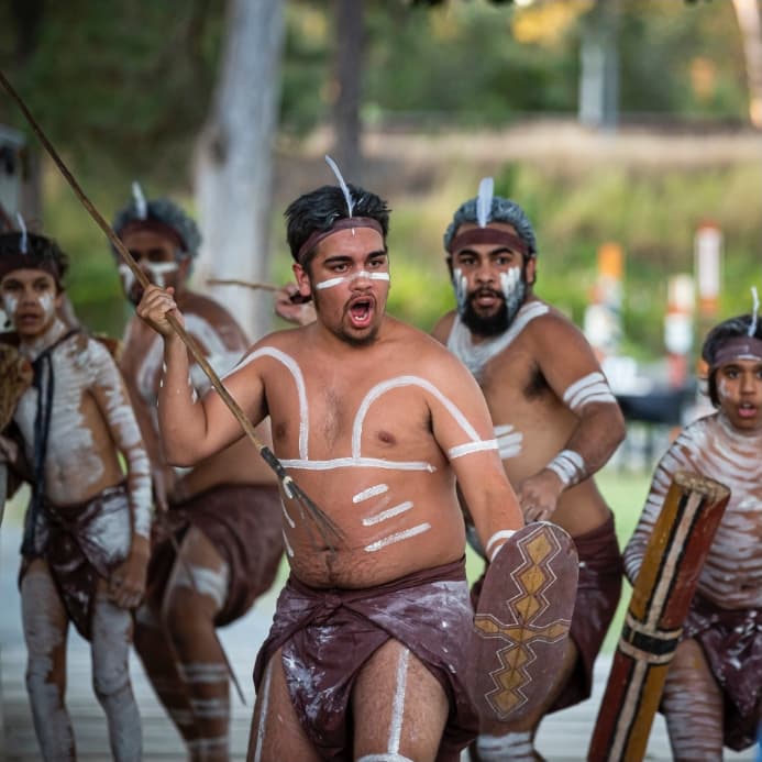 Dreamaroo Luxury, Spirits Tourism Australia, Aboriginal Culture, Traditional Gear and Dance Group Image