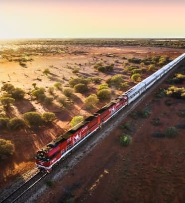 Dreamaroo Luxury, Expeditions & Luxury Trains Australia, Train Driving/Running Through Wild Safari Image